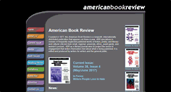Desktop Screenshot of americanbookreview.org